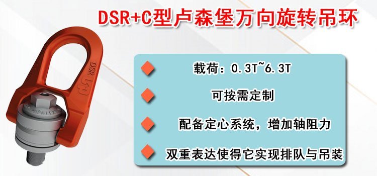 DSR+C型盧森堡萬向旋轉吊環介紹