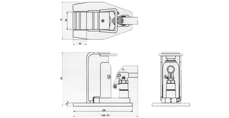 標準爪式千斤頂尺寸圖