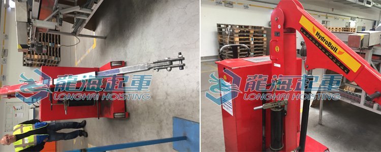 Hydrobull工業配重液壓小吊車應用